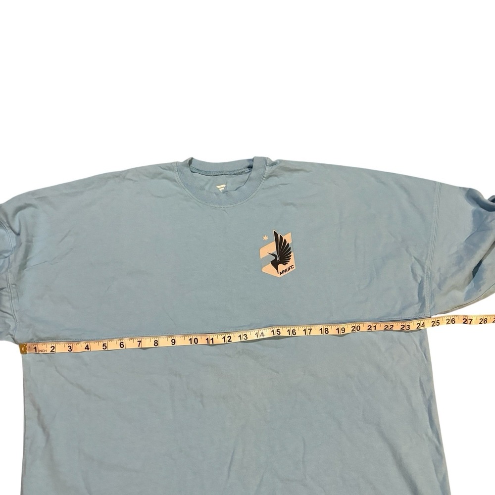 Minnesota United FC‎ Fanatics Cuffed Spirit Jersey Light Blue Women's Medium - Picture 6 of 8